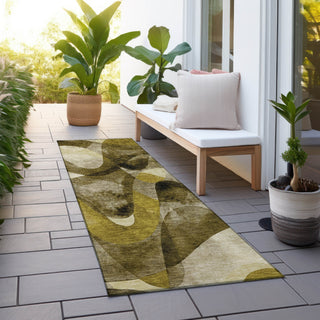 Piper Looms Chantille Abstract ACN536 Coffee Area Rug