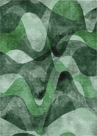 Piper Looms Chantille Abstract ACN536 Fern Area Rug