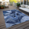 Piper Looms Chantille Abstract ACN536 Navy Area Rug