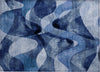 Piper Looms Chantille Abstract ACN536 Navy Area Rug