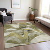 Piper Looms Chantille Abstract ACN536 Olive Area Rug