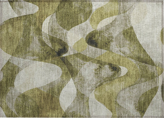 Piper Looms Chantille Abstract ACN536 Olive Area Rug