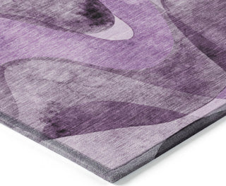 Piper Looms Chantille Abstract ACN536 Purple Area Rug