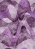 Piper Looms Chantille Abstract ACN536 Purple Area Rug