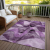 Piper Looms Chantille Abstract ACN536 Purple Area Rug