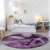 Piper Looms Chantille Abstract ACN536 Purple Area Rug