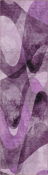 Piper Looms Chantille Abstract ACN536 Purple Area Rug