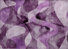 Piper Looms Chantille Abstract ACN536 Purple Area Rug