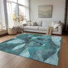Piper Looms Chantille Abstract ACN536 Teal Area Rug