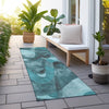 Piper Looms Chantille Abstract ACN536 Teal Area Rug