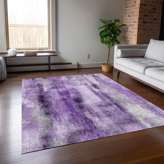 Piper Looms Chantille Casual ACN537 Purple Area Rug