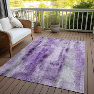 Piper Looms Chantille Casual ACN537 Purple Area Rug