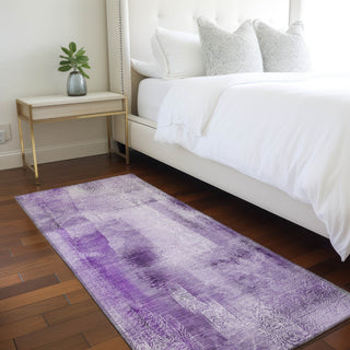 Piper Looms Chantille Casual ACN537 Purple Area Rug