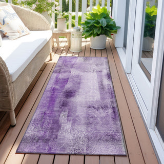 Piper Looms Chantille Casual ACN537 Purple Area Rug