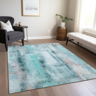 Piper Looms Chantille Casual ACN537 Teal Area Rug