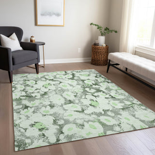 Piper Looms Chantille Floral ACN538 Aloe Area Rug