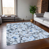 Piper Looms Chantille Floral ACN538 Denim Area Rug