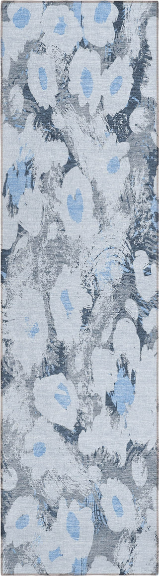 Piper Looms Chantille Floral ACN538 Denim Area Rug