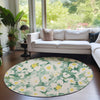 Piper Looms Chantille Floral ACN538 Green Area Rug