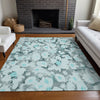 Piper Looms Chantille Floral ACN538 Teal Area Rug