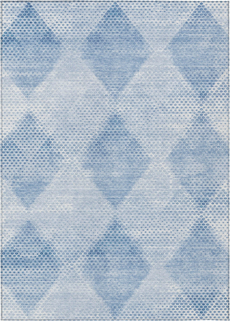 Piper Looms Chantille Geometric ACN539 Blue Area Rug