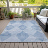 Piper Looms Chantille Geometric ACN539 Blue Area Rug