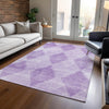 Piper Looms Chantille Geometric ACN539 Lavender Area Rug