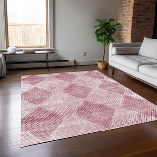 Piper Looms Chantille Geometric ACN539 Merlot Area Rug