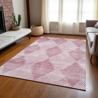 Piper Looms Chantille Geometric ACN539 Merlot Area Rug