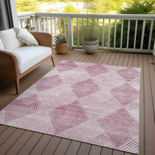 Piper Looms Chantille Geometric ACN539 Merlot Area Rug