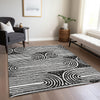 Piper Looms Chantille Art Deco ACN540 Black Area Rug