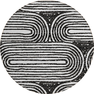 Piper Looms Chantille Art Deco ACN540 Black Area Rug