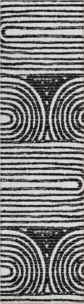 Piper Looms Chantille Art Deco ACN540 Black Area Rug