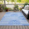 Piper Looms Chantille Art Deco ACN540 Blue Area Rug