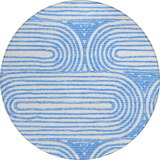 Piper Looms Chantille Art Deco ACN540 Blue Area Rug