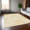 Piper Looms Chantille Art Deco ACN540 Gold Area Rug