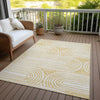 Piper Looms Chantille Art Deco ACN540 Gold Area Rug
