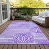 Piper Looms Chantille Art Deco ACN540 Purple Area Rug