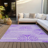 Piper Looms Chantille Art Deco ACN540 Purple Area Rug