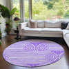 Piper Looms Chantille Art Deco ACN540 Purple Area Rug