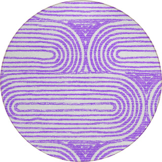 Piper Looms Chantille Art Deco ACN540 Purple Area Rug