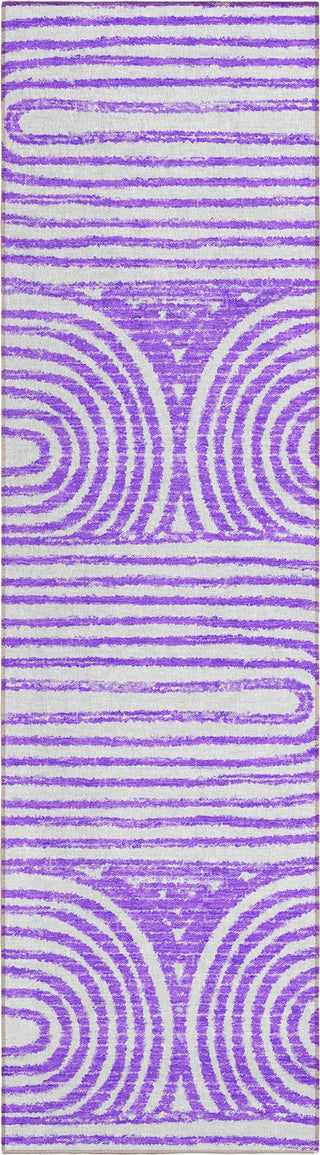 Piper Looms Chantille Art Deco ACN540 Purple Area Rug