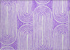 Piper Looms Chantille Art Deco ACN540 Purple Area Rug