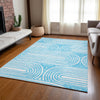 Piper Looms Chantille Art Deco ACN540 Teal Area Rug