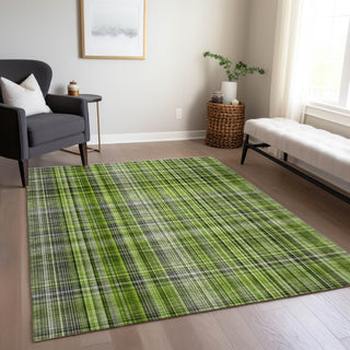 Piper Looms Chantille Plaid ACN541 Green Area Rug