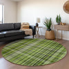 Piper Looms Chantille Plaid ACN541 Green Area Rug