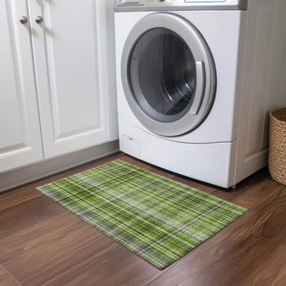 Piper Looms Chantille Plaid ACN541 Green Area Rug