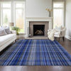 Piper Looms Chantille Plaid ACN541 Navy Area Rug