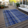 Piper Looms Chantille Plaid ACN541 Navy Area Rug