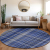 Piper Looms Chantille Plaid ACN541 Navy Area Rug